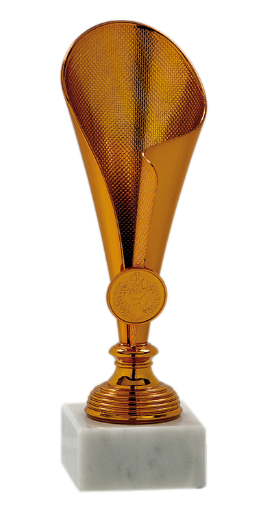 Pokal Bronze mit Platz für ein Mini Emblem